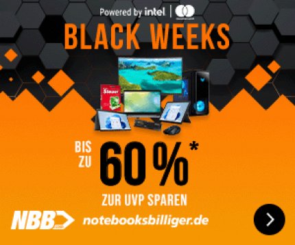 Gaming-Monitor, RTX 3070, SSD, Gaming-Laptop.: Bis zu 60 % sparen in NBB Black Weeks!