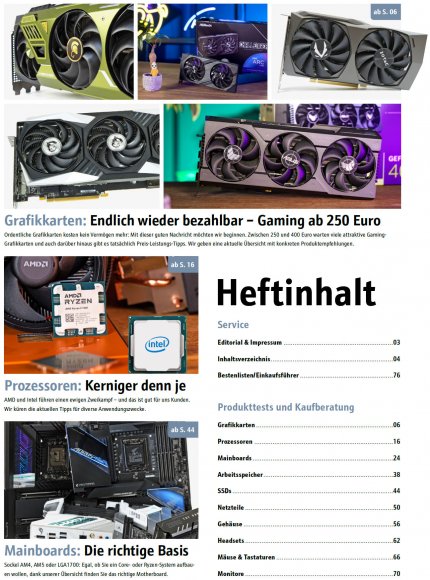 <strong>PCGH-Sonderheft 01/2023:</strong> 'Testjahrbuch 2023' - mit 150 Produkten im Test, die beste PC-Hardware. In unserer Bildergalerie: Vorschau zu unseren Artikeln!
