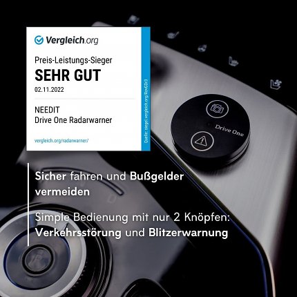 Der Blitzerwarner lässt sich kinderleicht bedienen.