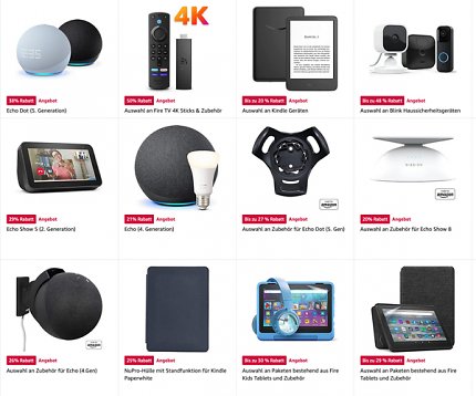 Nur für kurze Zeit: Fast alle Amazon-Geräte gibt es aktuell zu rabattierten Preisen.