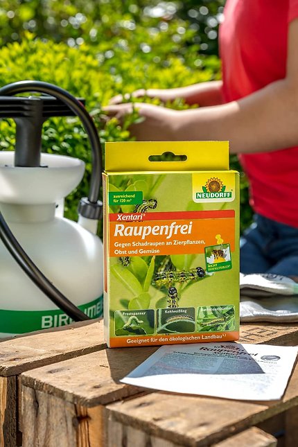 Das Xentari Raupenfrei ist auch für den ökologischen Landbau geeignet.