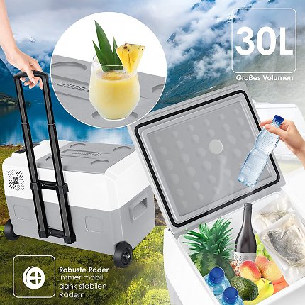 Sowohl die Kühlbox mit 30 Litern Volumen, als auch das 50-Liter-Modell gibt es bei Amazon derzeit top-günstig.