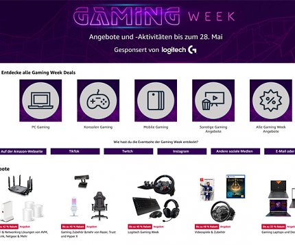 Rabatte auf Hunderte Produkte: Amazon Gaming Week - nur für kurze Zeit.