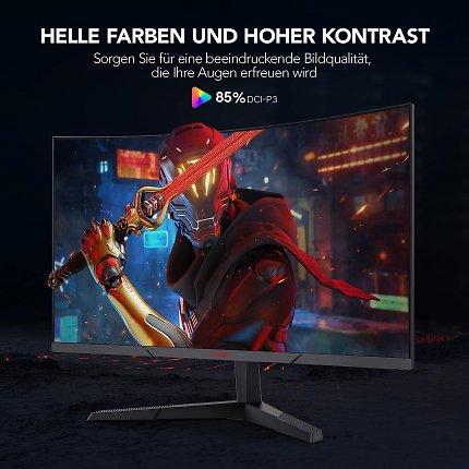 <strong>Der Koorui-Monitor bietet eine DCI-P3-Farbabdeckung von bis zu 85 %.</strong>