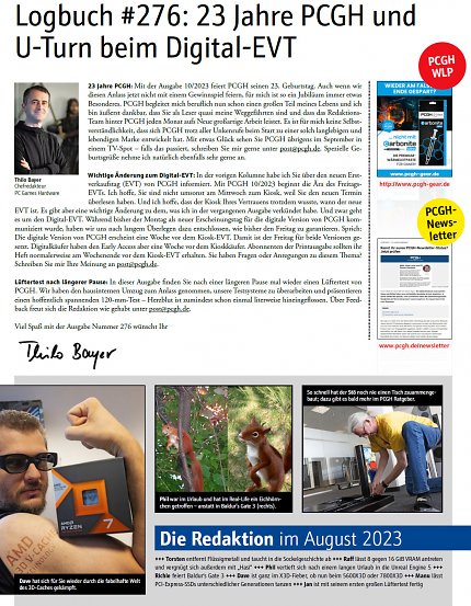 <strong>Editorial der 276. Ausgabe.</strong>