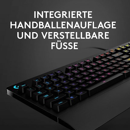 Die Gaming-Tastatur von Logitech wird insbesondere für ihre gute Ergonomie gelobt.