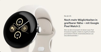 Google Pixel Watch 2 bereits im Sale.