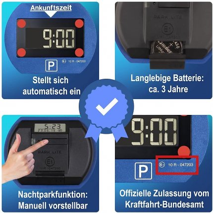 Komfortabel: Die elektronische Parkscheibe stellt die Ankunftszeit automatisch ein.