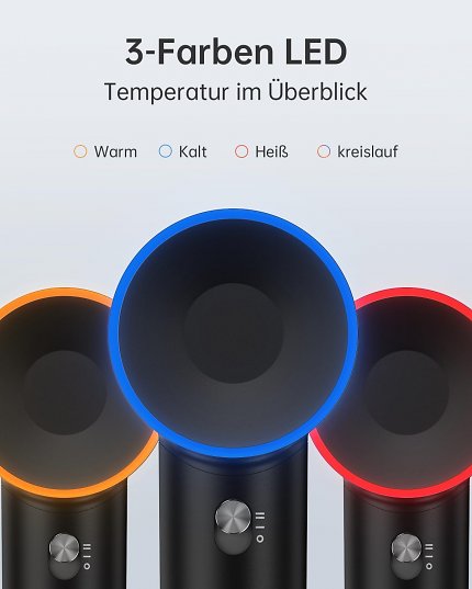 Temperaturstufen vom Laifen Retro und Swift Special Haartrockner