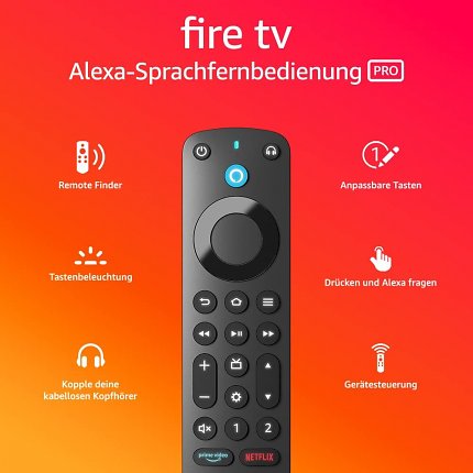 Funktionen der Alexa Sprachfernbedienung Pro