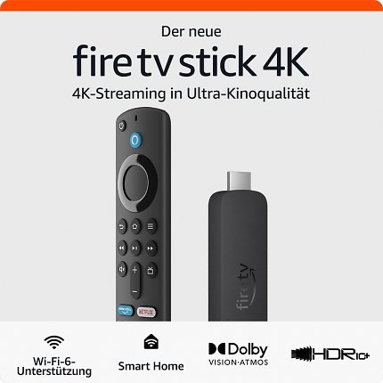 Der Fire TV Stick 4K nutzt unerlaubterweise den H.265-Codec für 4K und HDR. Bei MediaMarkt/Saturn gibt's den beliebten Streaming-Stick aber weiterhin zu kaufen, trotz Amazon-Verkaufsverbot.