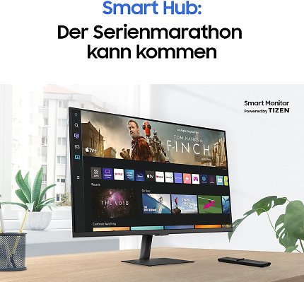 Samsung Smart Monitor kombiniert Smart-TV und PC-Monitor.