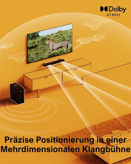 Ultimea Soundbar mit Dolby Atmos