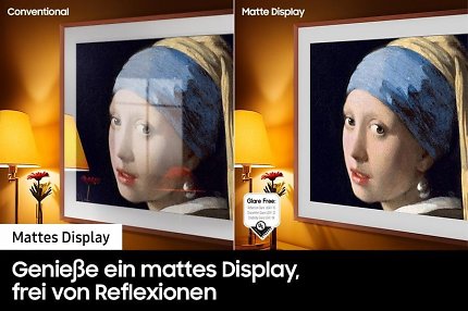 Samsung The Frame TV mit mattem Display