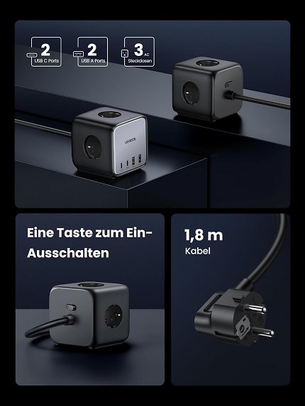Ugreen Diginest Steckdosenleiste im Sale.
