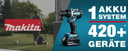 Das Makita 18V Akku-System ist gut für die Umwelt und den Geldbeutel.