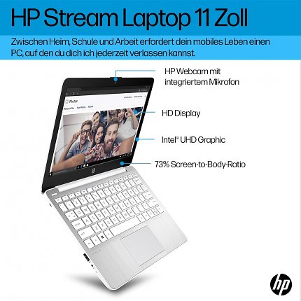 Der HP Stream Laptop bietet viel Leistung für vergleichsweise wenig Geld.