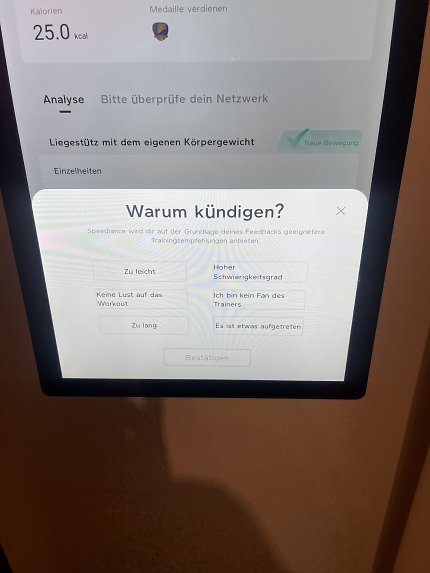 Nach erfolgreichem Training gibt es eine Medaille und eine Rangliste sowie Feedback
