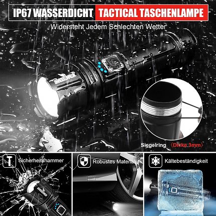 Als taktische Taschenlampe hebt sich die Shadowhawk von billigeren Geräten ab.