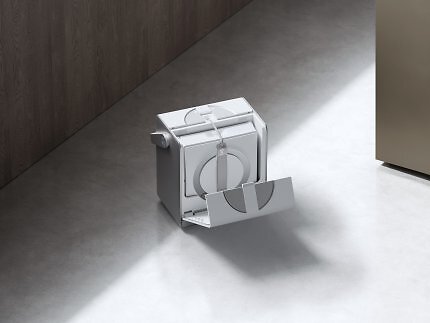Die OMNI-Station des Winbot W2 reinigt, lädt und steuert den Fensterreiniger.