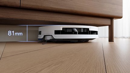 Mit nur 8,1 cm Höhe sind die Ecovacs T50-Saugroboter das bisher niedrigste Modell des Herstellers.