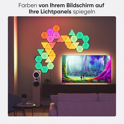 Bei Amazon sind Panels, RGB-Lichter, Strips und Co. befristet reduziert. Auch die Glühlampen von Philips Hue und die Produkte von Konkurrent Govee sind zahlreich vertreten. Interessanterweise schlägt der kleinere Anbieter die großen mal wieder im Pris.
