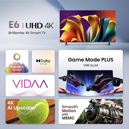 Amazon-Bestseller Nr. 1: Der Hisense E6 bietet viele Features für vergleichsweise wenig Geld.