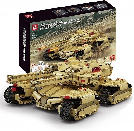 Der MK-II von Mould King setzt auf rund 3.300 mit Lego kompatible Klemmbausteine. Er erinnert stark aus den Mammutpanzer aus Command and Conquer.