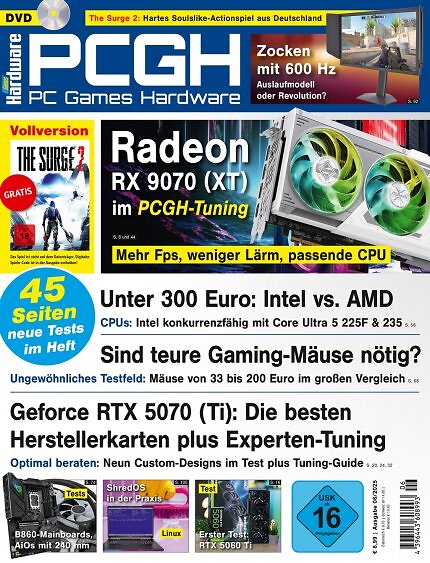 <strong>DVD-Cover </strong>der PCGH-Ausgabe 06/2025. Mit dabei ist <a href='de.gamesplanet.com/game/the-surge-2-steam-key--4107-1?ref=computec'><strong>The Surge 2</strong></a><strong> </strong>als Steam-Vollversion.