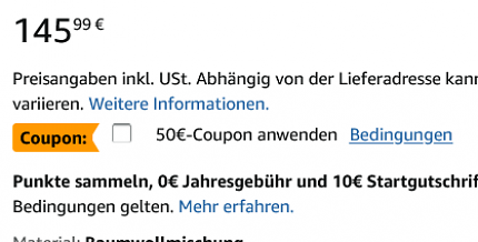 Der Songmics Gaming-Stuhl kommt mit Fußstütze, sei bis 150 Kilogramm belastbar und bietet gepolsterter Armlehnen. Kurz ist er doppelt reduziert.