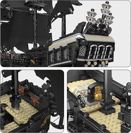 Es gab einst von Lego eine Black Pearl. Mittlerweile hat Mould King ein ähnliches, an Fluch der Karibik erinnerndes Set im Sortiment. Knapp 2.900 Klemmbausteine sind nun befristet im Angebot.