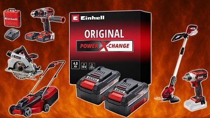 Der 4 Ah große Einhell-Akku der Power-X-Change-Serie ist Testsieger und breit kompatibel.