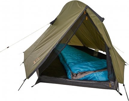 Das Grand Canyon Cardova 1 ist Amazons meistgekauftes Tunnelzelt. Es eignet sich für bis zu 2 Personen, ist mit nur einer Stange schnell aufgebaut und noch etwa billiger bei Amazon als bei Lidl zu haben.