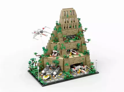 Von Lego gibt es ein ähnliches Set. Das von Bluebrixx erinnert an die Rebellenbasus im alten Tempel.