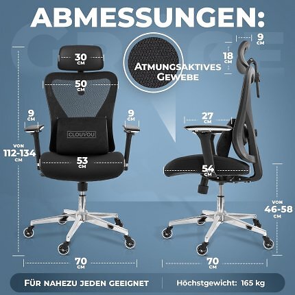 Der CleverSeat von Clouvou ist als Testsieger eine günstige Alternative zum Gaming-Stuhl.