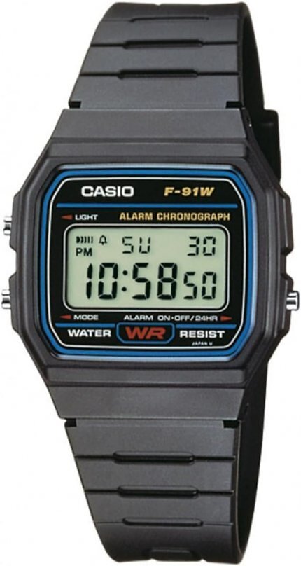 Die Digitaluhr Casio F-91W verkauft sich auch heute noch Tausendfach. Dabei erschien sie bereits 1989. Heute bildet sie einen Gegenentwurf zur Smartwatch.