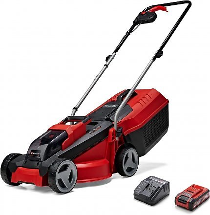 Werkzeuge um den Akku-18V von Einhell gibt es teils unter Vergleichspreis, etwa den Rasenmäher im Set mit Ladegerät und Akku.