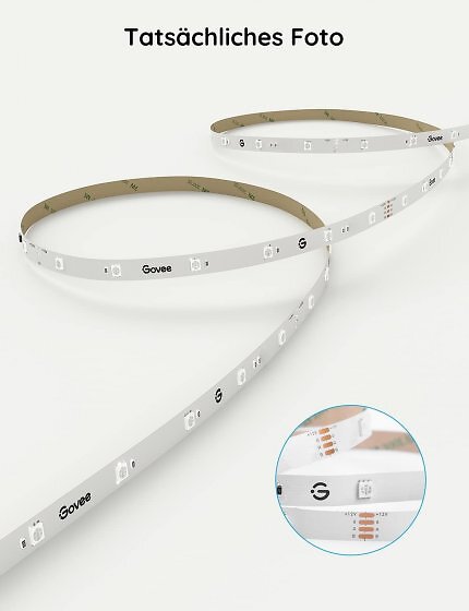 Der Govee-LED-Strip, den Amazon nie billiger verkaufte, bietet Alexa und Google Assitant.