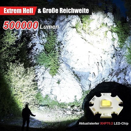 Neben Vicorinox-Taschenmessern und Multitools ist bei Amazon auch die Shadowhawk-Taschenlampe im Angebot. Sie ist angeblich 500.000 Lumen hell. Doch dabei handelt es sich um eine Fake-Angabe.
