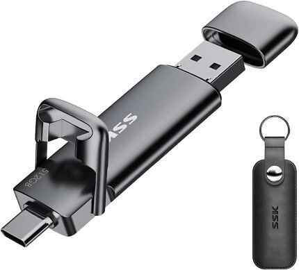 Schnell wie eine SSD ist laut Angaben der USB-Stick von SSK. Er ist bis 2 TB erhältlich und bei Amazon befristet im Angebot.