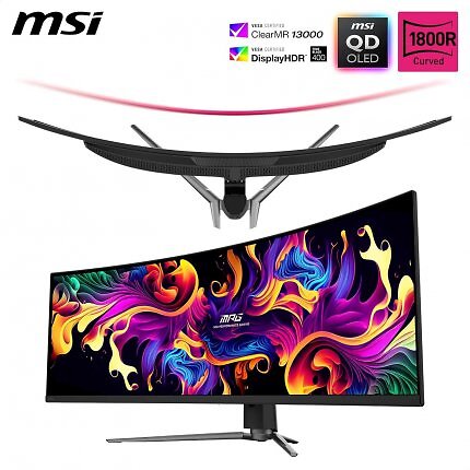 Der MSI OLED Super-Ultrawide Curved Gaming-Monitor lässt kaum Wünsche offen.