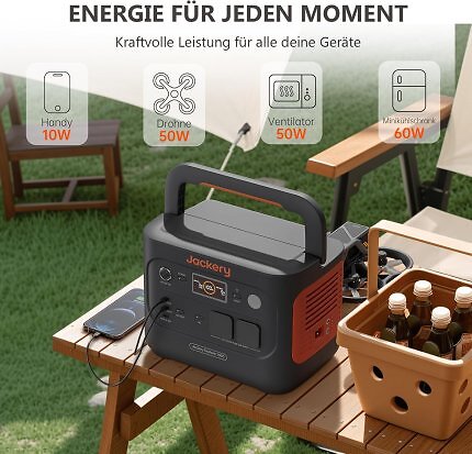 Mit ihren vielen Anschlüssen ist die Powerstation vielseitig einsetzbar.