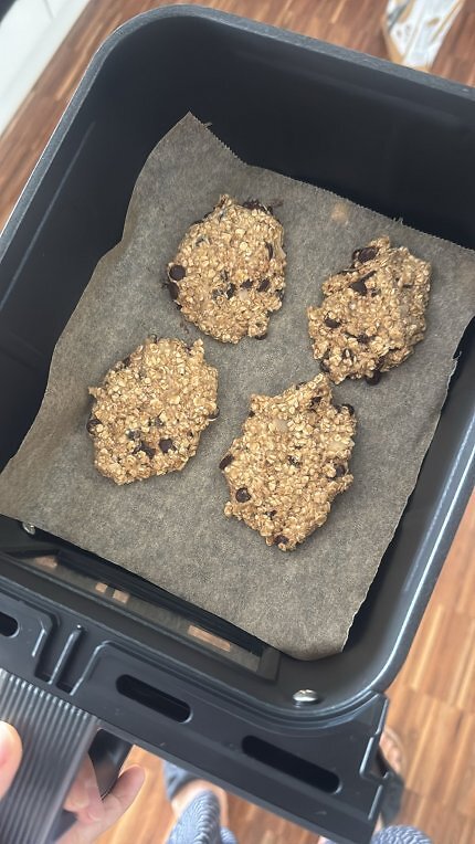 Bananen-Schoko-Taler aus dem Airfryer