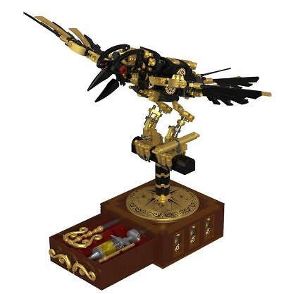 Steampunk Mech-Elster von Lego-Konkurrent Bluebrixx.