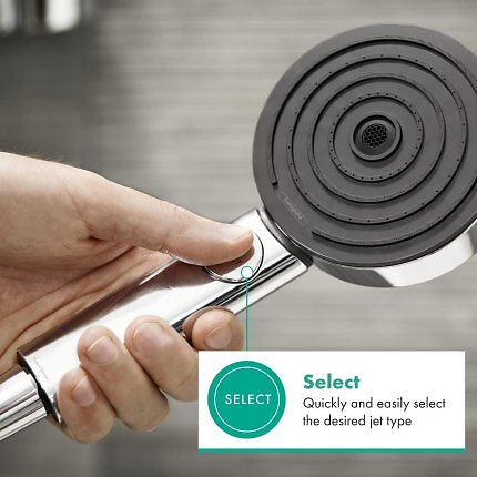 Der Hansgrohe Pulsify Select S ist wassersparend, bietet drei Strahlarten und ist Amazons meistgekaufter DUschkopf.