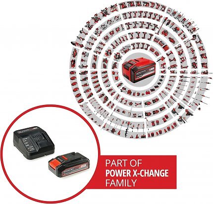 Der 18V-Akku der Power-X-Change-Serie ist breit kompatibel, auch mit den Heckenscheren, Akkuschraubern, Kompressoren und anderen Offerten aus dem 24-Stunden-Sale-