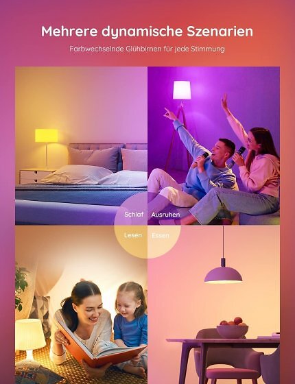 Am Black Friday sind bei Amazon unter anderem die Govee-Stehlampen befristet reduziert. Sie sind für den E27-Sockel gedacht und unterstützen 16 Millionen Farben.