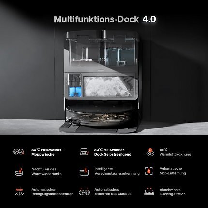 Der Roborock Saros 10R bietet ein Dock mit Heißwäsche und Warmlufttrockung. Er ist zudem nur 8 Zentimter hoch und erreicht damit auch enge Bereiche. Nun ist er bei Amazon so güngstig wie dort nie.