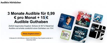 Zum Black Friday gibt's ein tolles Audible-Angebot.