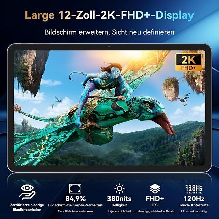 Eine Stärke des Mega 2 ist das große, hochwertige Display.